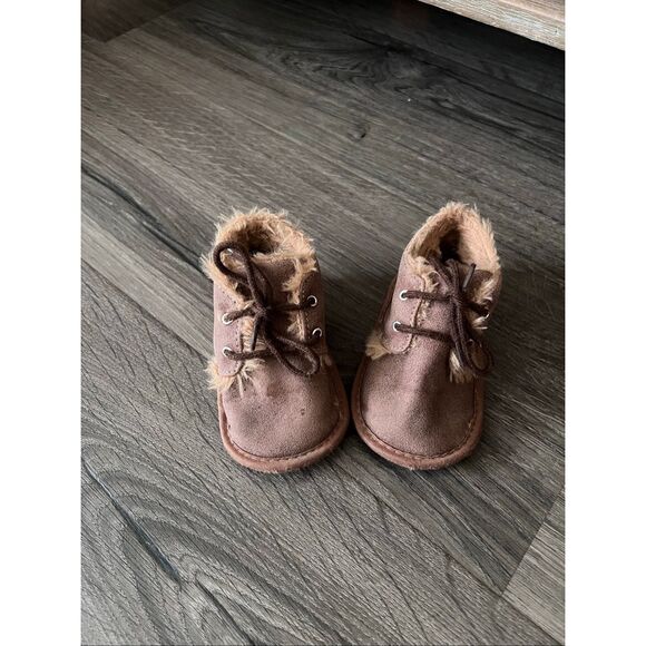 Baby Booties Newborn Girl Boy shoes Infant Fleece Cozy Fur Lining Winter Warm An - Picture 3 of 4